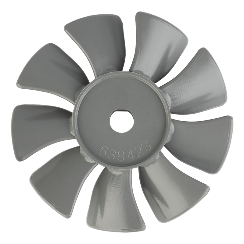 थॉमस 2650 आणि 2660 ग्रे फॅन - 1/2" शाफ्ट 638423